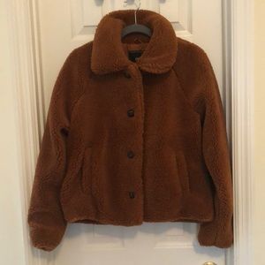 Only Brown teddy jacket, size M